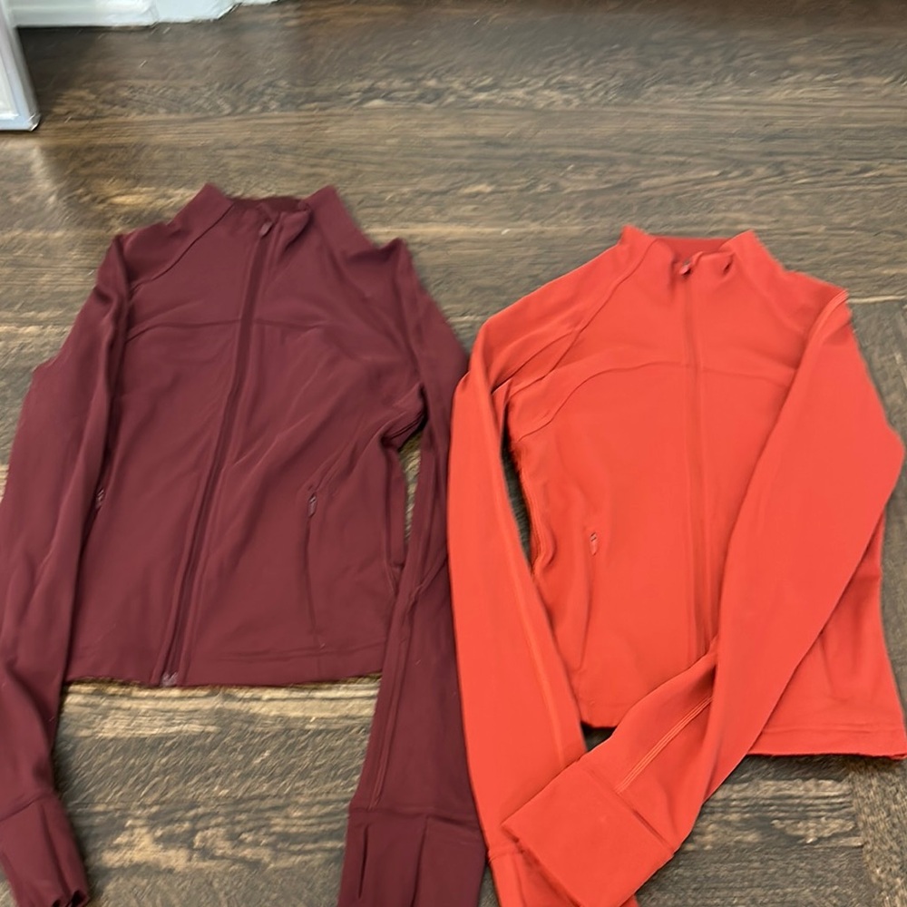lululemon athletica Women's Tops in Burgundy and Orange